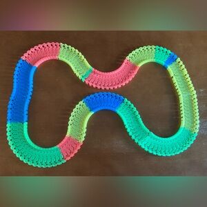 Magic Trax Tracks Replacement 150+ pieces 7 Feet Multicolor - NO CARS.